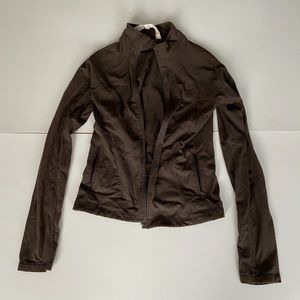 Brown Lulu Zip-Up